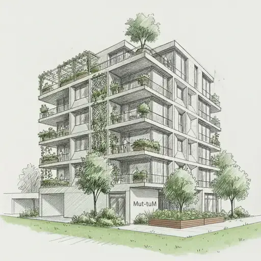 Visualisierung Wohnhaus Mut-tuM
